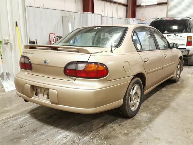 1G1NE52J916263315 - 2001 CHEVROLET MALIBU LS GOLD photo 4