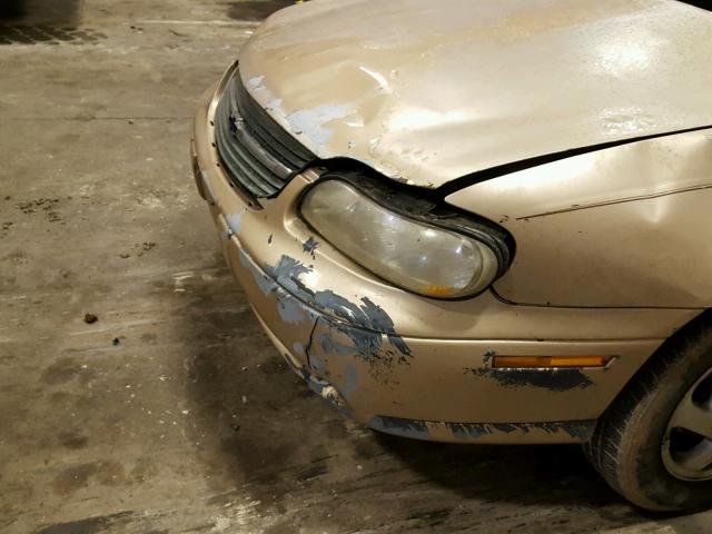 1G1NE52J916263315 - 2001 CHEVROLET MALIBU LS GOLD photo 9