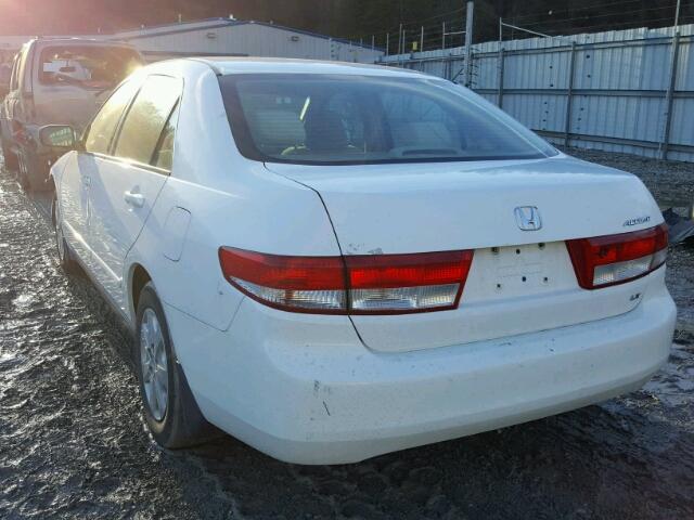 1HGCM56374A175329 - 2004 HONDA ACCORD LX WHITE photo 3