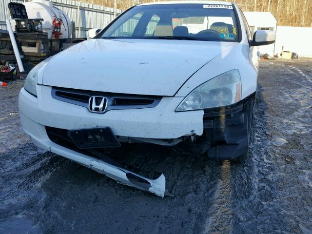 1HGCM56374A175329 - 2004 HONDA ACCORD LX WHITE photo 9