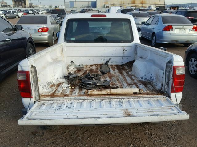 1FTYR11E85PA84348 - 2005 FORD RANGER WHITE photo 6