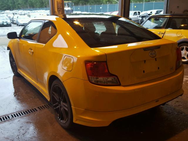 JTKJF5C76C3023738 - 2012 TOYOTA SCION TC YELLOW photo 3