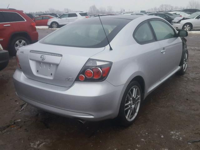 JTKDE3B71A0313194 - 2010 SCION TC SILVER photo 4