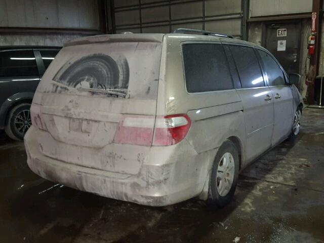 5FNRL38757B058070 - 2007 HONDA ODYSSEY EX TAN photo 4