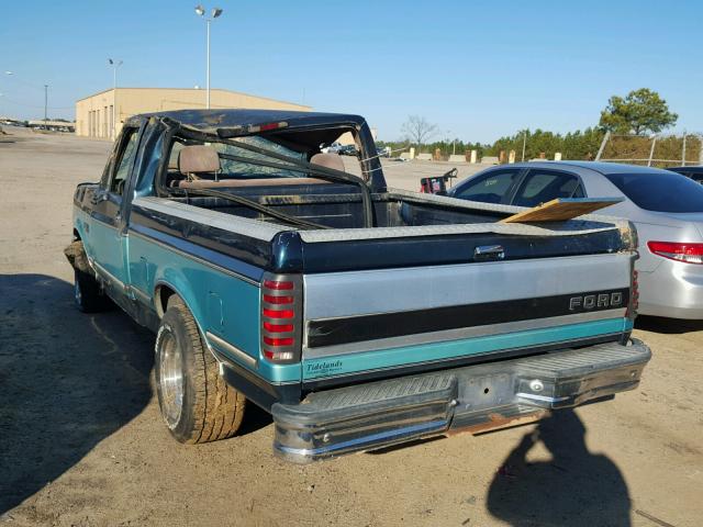 1FTEF15NXRNA68045 - 1994 FORD F150 GREEN photo 3