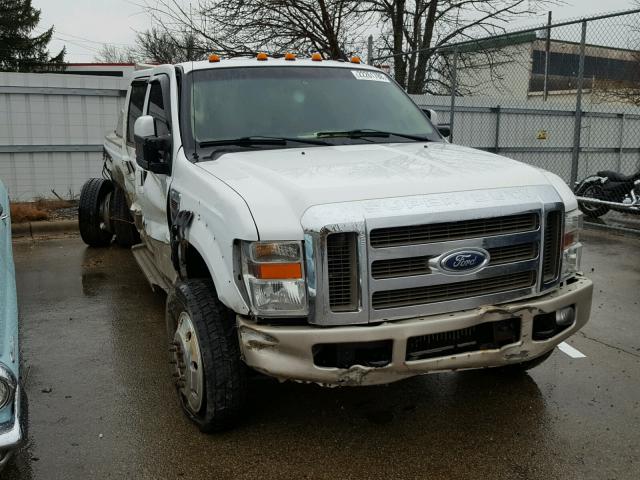 1FTXW43R48EA87706 - 2008 FORD F450 SUPER WHITE photo 1