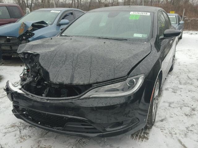 1C3CCCBB6GN162852 - 2016 CHRYSLER 200 S BLACK photo 2