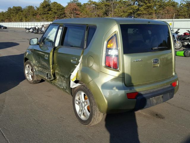 KNDJT2A20A7191855 - 2010 KIA SOUL + GREEN photo 3