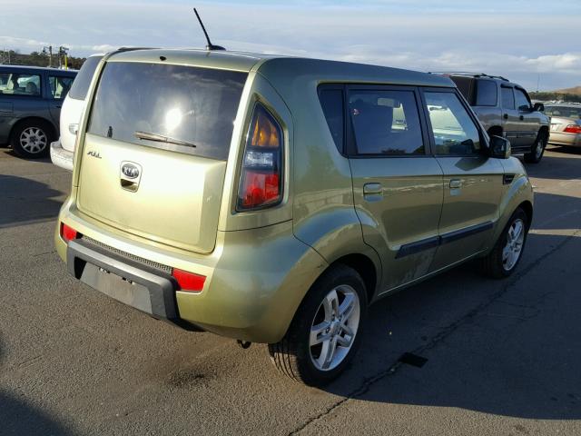 KNDJT2A20A7191855 - 2010 KIA SOUL + GREEN photo 4