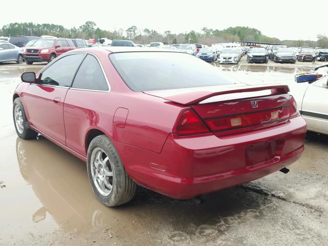 1HGCG2253XA018897 - 1999 HONDA ACCORD EX RED photo 3