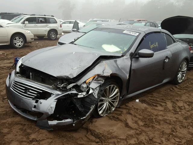 JN1CV6FE4DM770577 - 2013 INFINITI G37 SPORT GRAY photo 2