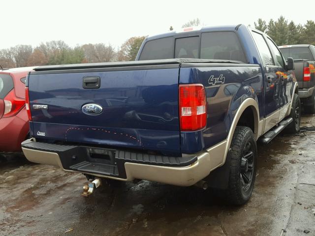 1FTPW14V77FFB8196 - 2007 FORD F150 SUPER BLUE photo 4