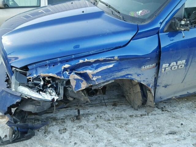 1C6RR7MT2ES299679 - 2014 RAM 1500 SPORT BLUE photo 9