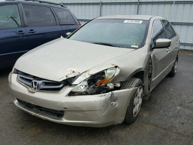 3HGCM56485G701091 - 2005 HONDA ACCORD LX GOLD photo 2