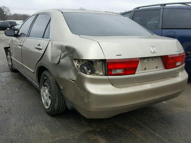 3HGCM56485G701091 - 2005 HONDA ACCORD LX GOLD photo 3