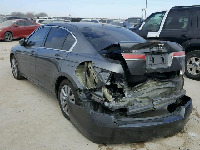 1HGCP2F87CA084772 - 2012 HONDA ACCORD EXL GRAY photo 3