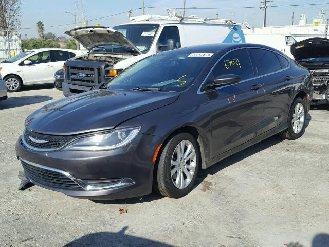 1C3CCCAB4FN624986 - 2015 CHRYSLER 200 LIMITE GRAY photo 2