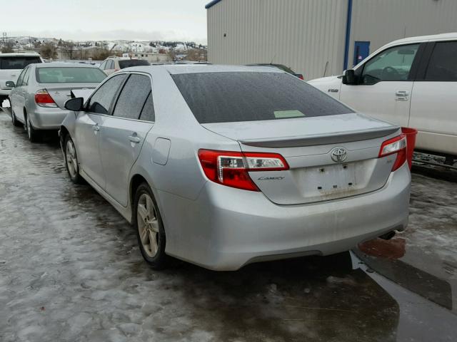 4T1BF1FKXDU267923 - 2013 TOYOTA CAMRY L SILVER photo 3