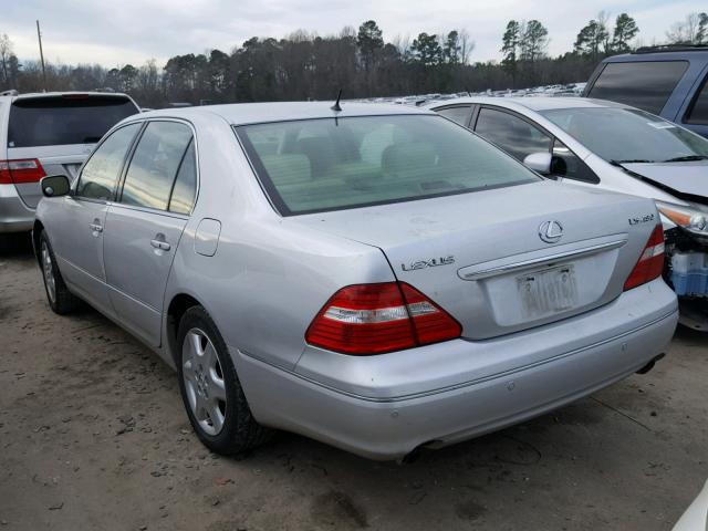 JTHBN36F740140204 - 2004 LEXUS LS 430 SILVER photo 3