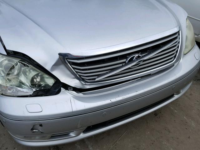 JTHBN36F740140204 - 2004 LEXUS LS 430 SILVER photo 9