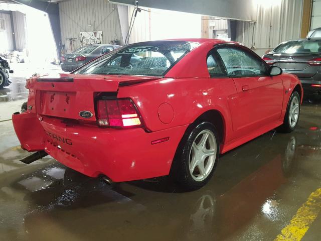 1FAFP42X51F172679 - 2001 FORD MUSTANG GT RED photo 4