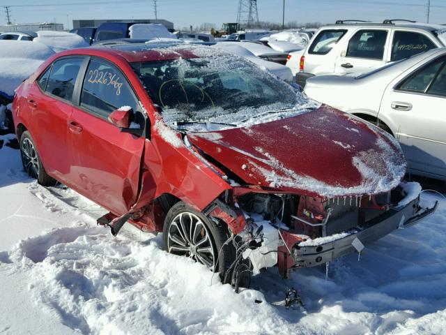 2T1BURHE4EC135321 - 2014 TOYOTA COROLLA L RED photo 1