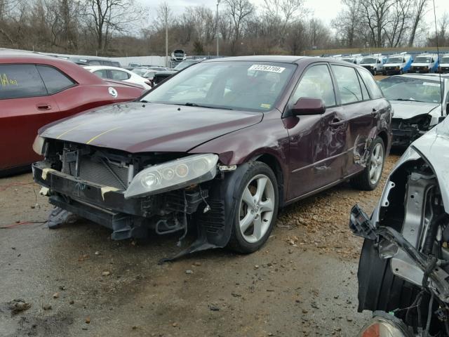 1YVHP82D365M33282 - 2006 MAZDA 6 S BROWN photo 2