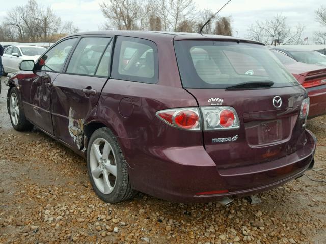 1YVHP82D365M33282 - 2006 MAZDA 6 S BROWN photo 3