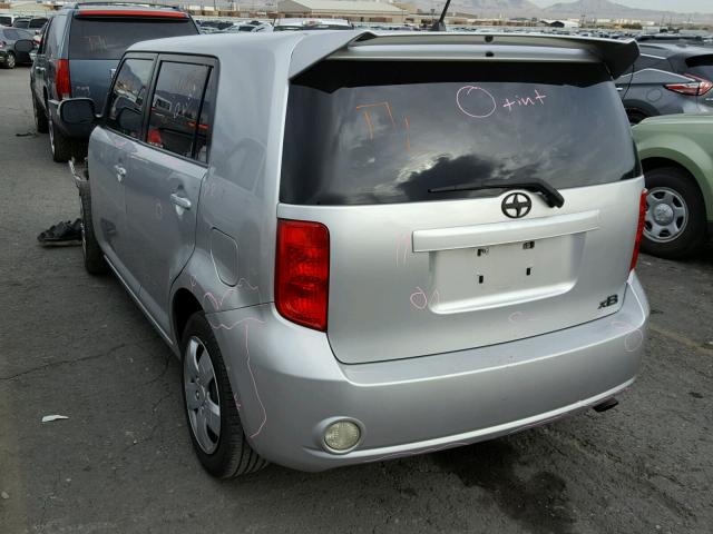 JTLKE50E681036420 - 2008 TOYOTA SCION XB 银色 照片 3