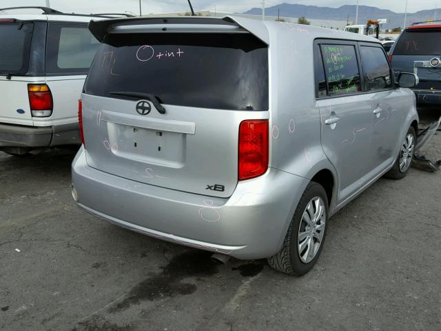 JTLKE50E681036420 - 2008 TOYOTA SCION XB SILVER photo 4