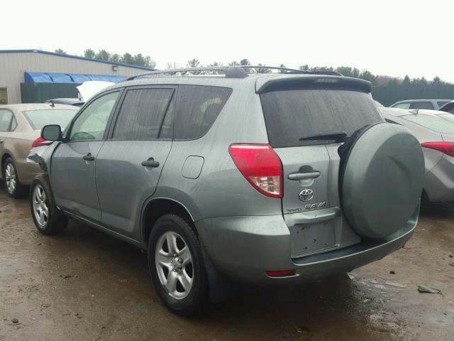 JTMBD33V875067559 - 2007 TOYOTA RAV4 GREEN photo 3