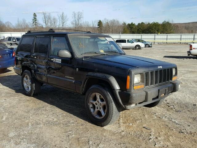 1J4FF48S81L607280 - 2001 JEEP CHEROKEE S BLACK photo 1