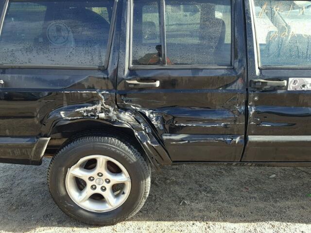 1J4FF48S81L607280 - 2001 JEEP CHEROKEE S BLACK photo 9