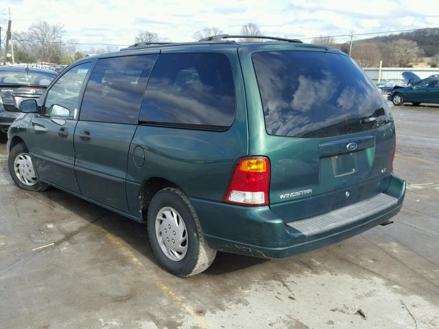 2FMZA51462BB20708 - 2002 FORD WINDSTAR L GREEN photo 3