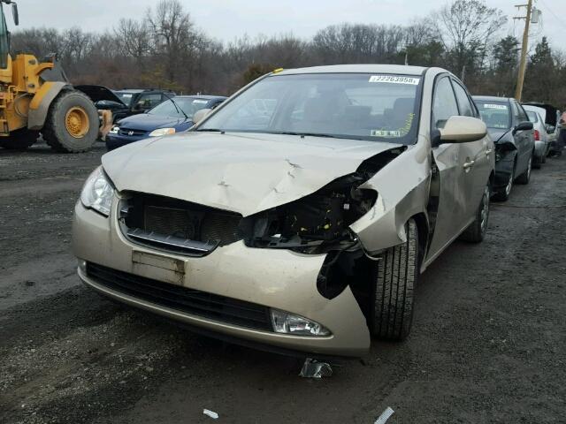 KMHDU46D88U412268 - 2008 HYUNDAI ELANTRA GL BEIGE photo 2