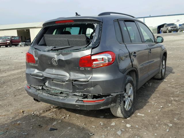 WVGKV7AX3GW542999 - 2016 VOLKSWAGEN TIGUAN TRE GRAY photo 4