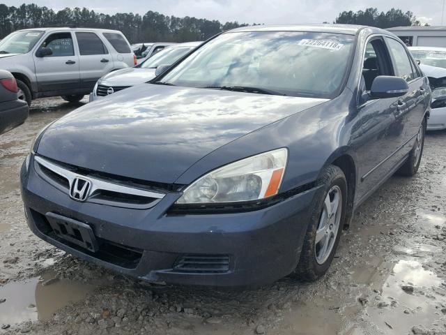 JHMCN36547C000500 - 2007 HONDA ACCORD HYB BLUE photo 2