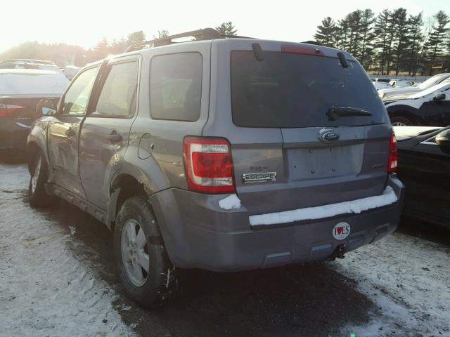 1FMCU93158KC69018 - 2008 FORD ESCAPE XLT GRAY photo 3