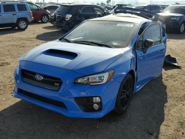 JF1VA2U62G9814045 - 2016 SUBARU WRX STI BLUE photo 2