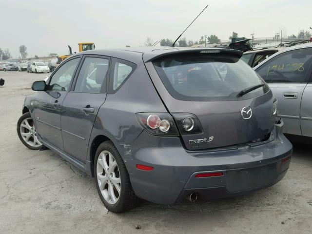 JM1BK343881780585 - 2008 MAZDA 3 HATCHBAC GRAY photo 3