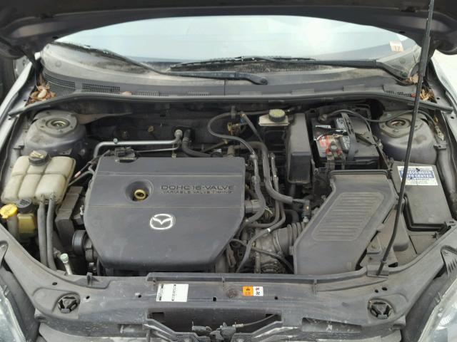 JM1BK343881780585 - 2008 MAZDA 3 HATCHBAC GRAY photo 7