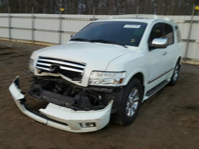 5N3AA08A46N813225 - 2006 INFINITI QX56 WHITE photo 2