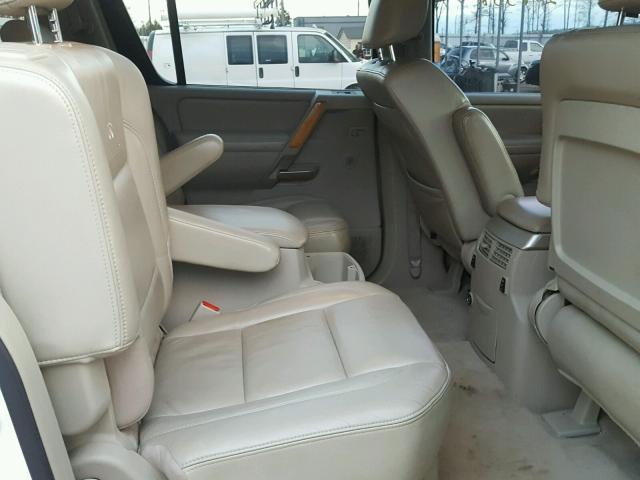 5N3AA08A46N813225 - 2006 INFINITI QX56 WHITE photo 6