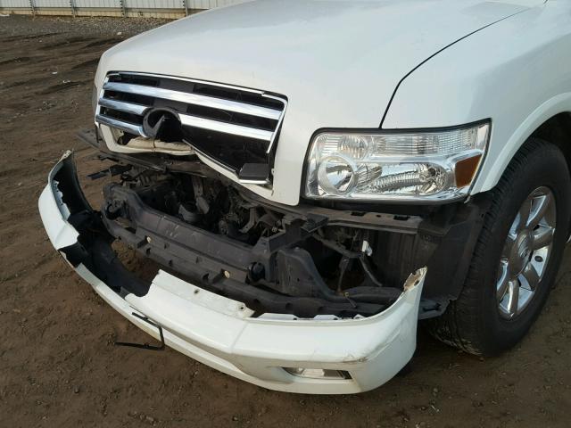 5N3AA08A46N813225 - 2006 INFINITI QX56 WHITE photo 9