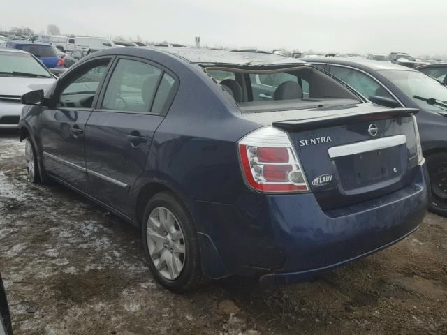 3N1AB6AP6CL780173 - 2012 NISSAN SENTRA 2.0 BLUE photo 3