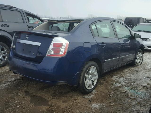 3N1AB6AP6CL780173 - 2012 NISSAN SENTRA 2.0 BLUE photo 4