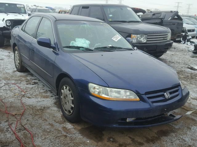 1HGCG56462A001667 - 2002 HONDA ACCORD LX BLUE photo 1