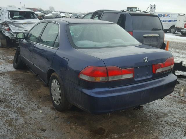 1HGCG56462A001667 - 2002 HONDA ACCORD LX BLUE photo 3