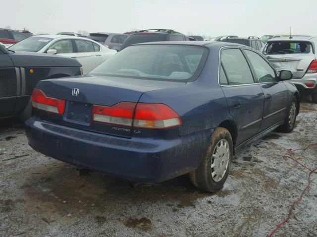 1HGCG56462A001667 - 2002 HONDA ACCORD LX BLUE photo 4