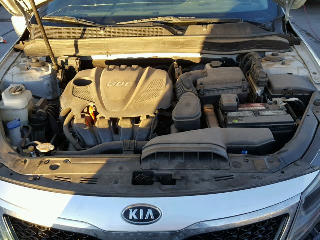 KNAGN4A73B5149718 - 2011 KIA OPTIMA EX SILVER photo 7